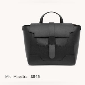 Senreve Midi Maestra Bag in Pebbled Leather